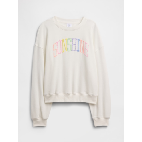Gap Kids Oversized Wedge Graphic Sweatshirt