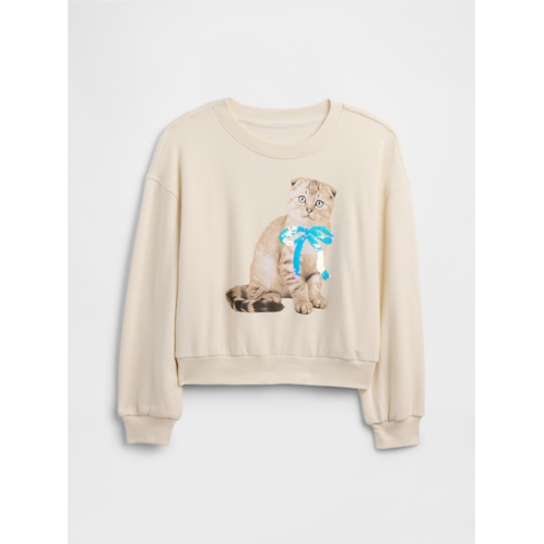 Gap Kids Oversized Wedge Graphic Sweatshirt