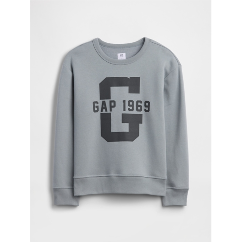 Gap Kids Relaxed Crewneck Graphic Sweatshirt