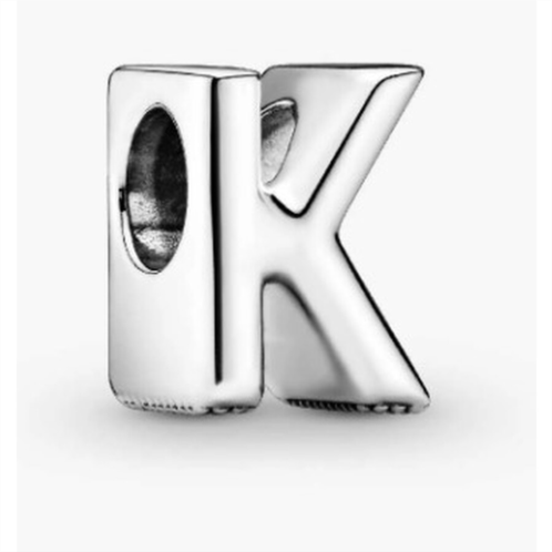 Pandora Letter K Silver Charm
