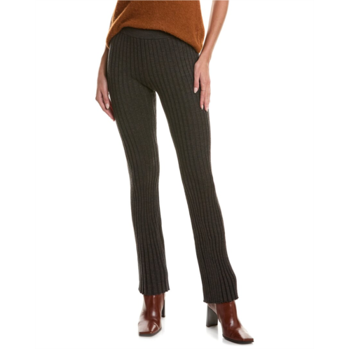 Sandro rib wool-blend pant