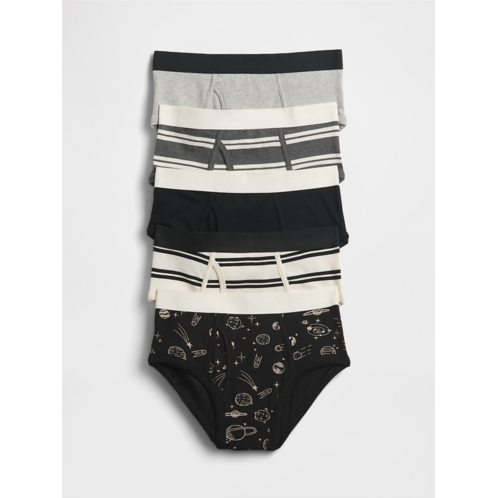 Gap Kids Organic Stretch Cotton Briefs (5-Pack)