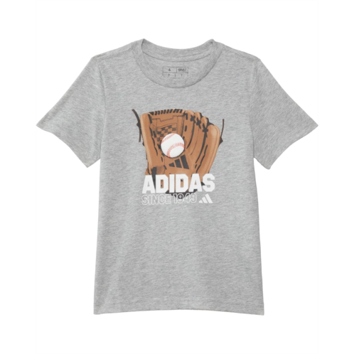 adidas Kids SS Bseball Glove Htr Tee(Toddler/Little Kid)