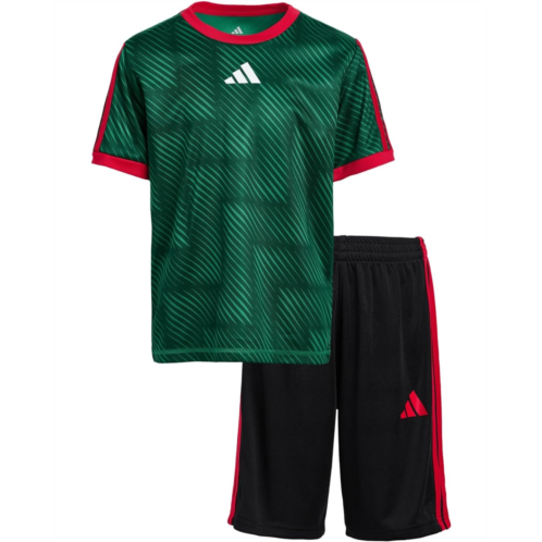 adidas Kids Aop Soccer Top Shorts Set (Toddler/Little Kid)