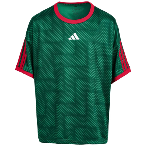 adidas Kids Aop World Soccer Top (Big Kid)