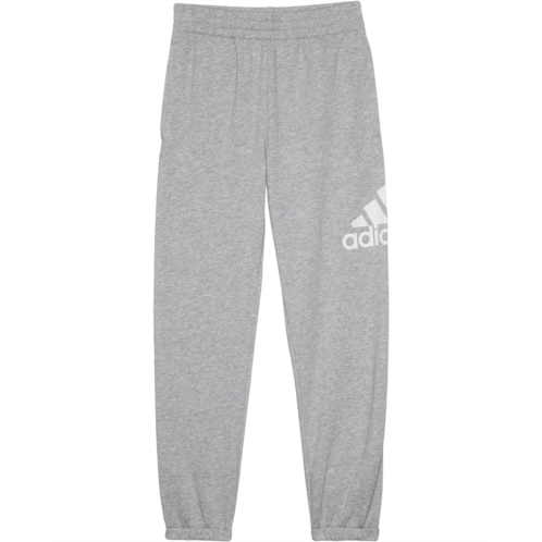 adidas Kids Essential Heather Graphic Fleece Joggers (Big Kid)