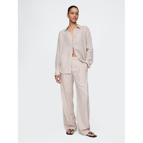 Gap 365 Low Rise Linen-Blend Trousers