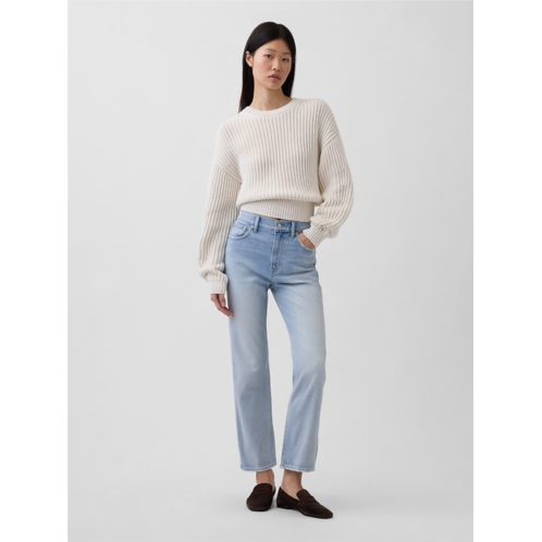Gap High Rise 90S Slim Straight Crop Jeans