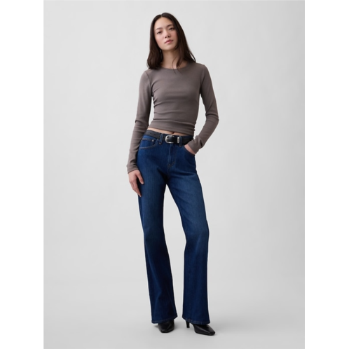 Gap Mid Rise Relaxed Flare Jeans