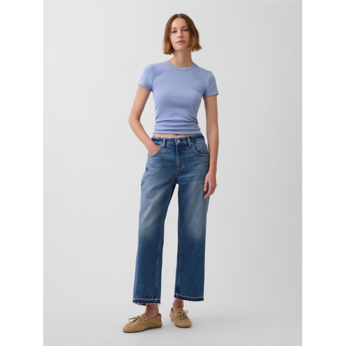 Gap Low Slung Relaxed Crop Jeans