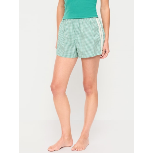 OldNavy Eyelet-Trim Boxer Pajama Shorts