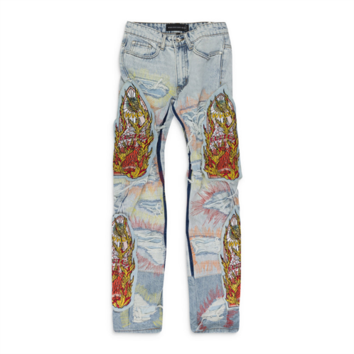 Who Decides War blue barrage straight jeans