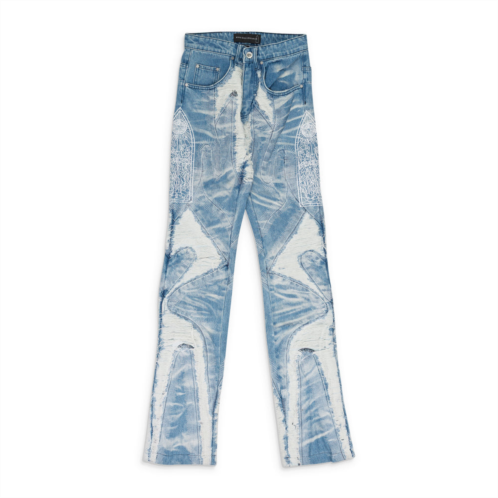 Who Decides War blue path straight jeans