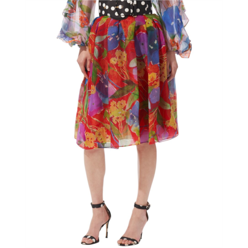 Carolina Herrera silk knee-length skirt