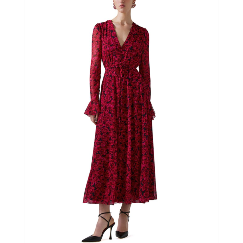 Carolina Herrera button midi dress