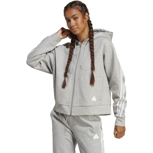 Womens adidas Future Icons 3-Stripes Full Zip Hoodie