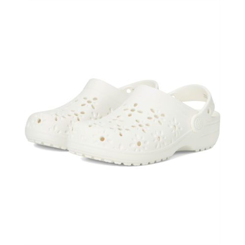 Crocs Kids Classic Clogs with Floral Cut Out Design (Little Kid/Big Kid)