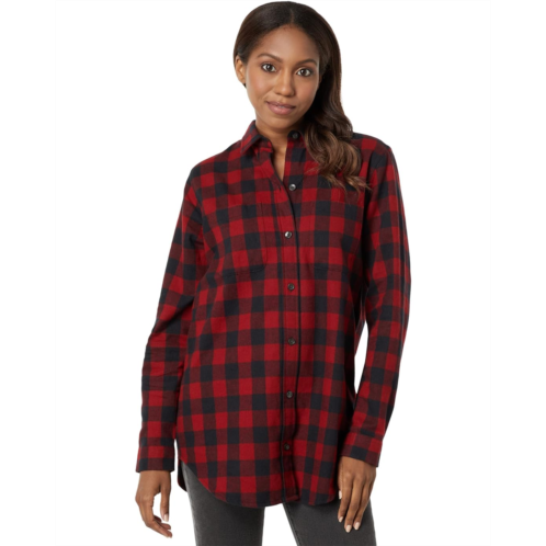 L.L.Bean Womens LLBean Scotch Plaid Flannel Tunic