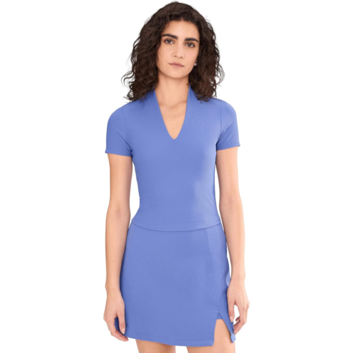 Womens TravisMathew Moveknit Rib Limitless Top