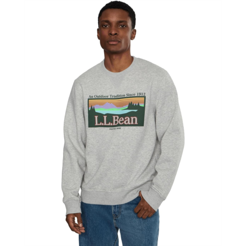 L.L.Bean Mens LLBean Essential Logo Crewneck Sweatshirt Regular