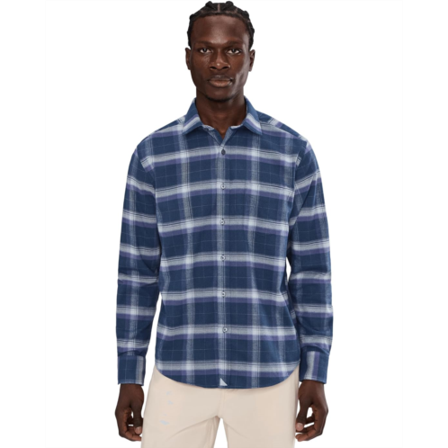 Mens UNTUCKit Performance Flannel Barker Shirt