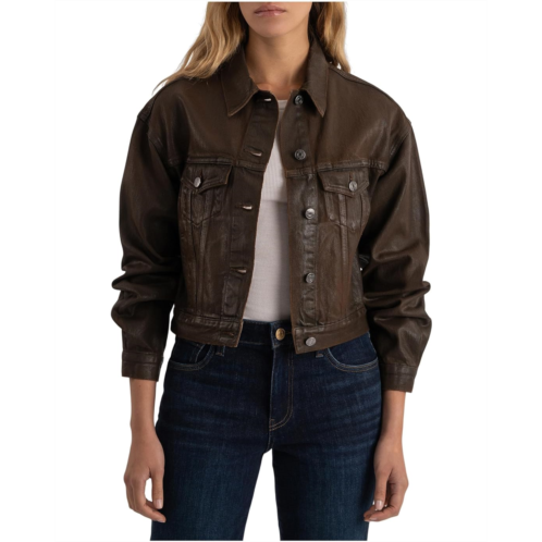 Womens KUT from the Kloth Emrie - Coated Long Sleeve Denim Jacket