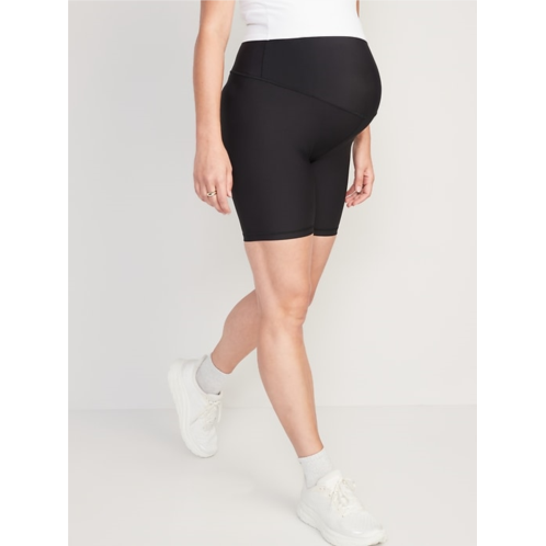 OldNavy Maternity Full Panel PowerSoft Biker Shorts -- 8-inch inseam
