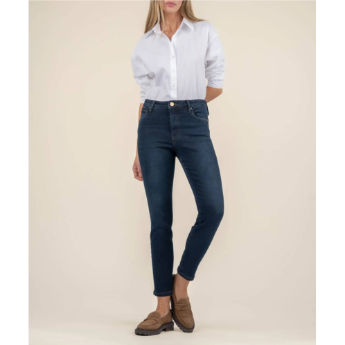 KUT FROM THE KLOTH charlize high rise cigarette leg pants in dark denim