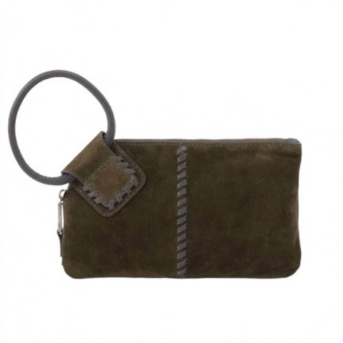 HOBO womens sable wristlet in herb