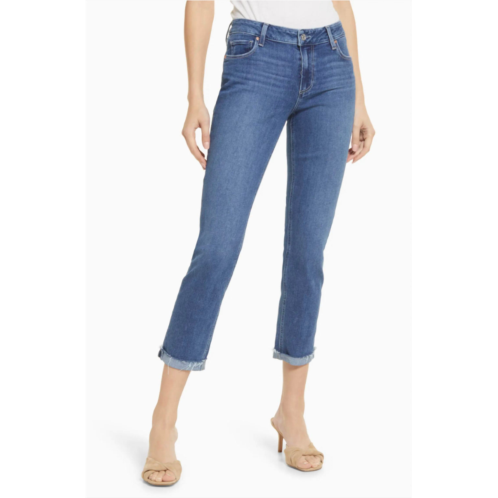 Paige womens brigitte raw hem cuff slim boyfriend jeans in antwerp