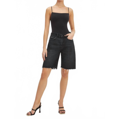 good AMERICAN good 90s bermuda shorts in black