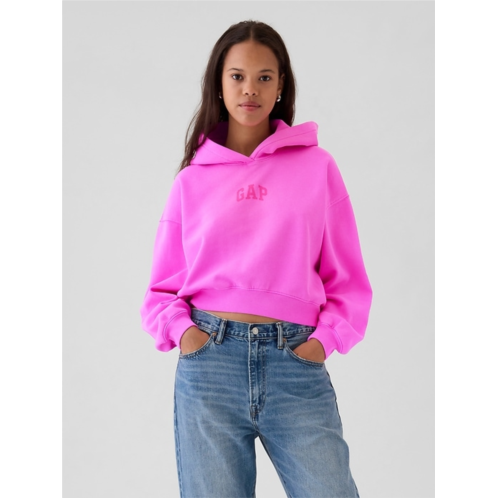 Gap VintageSoft Crop Logo Hoodie