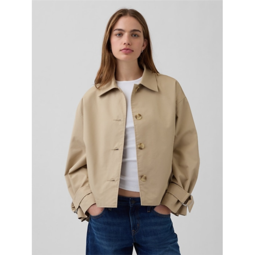 Gap Oversized Crop Trench Jacket