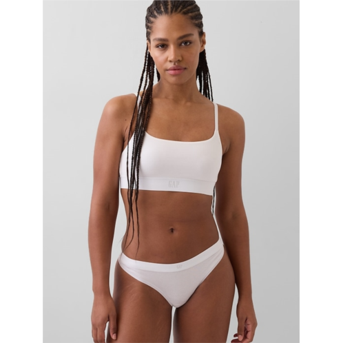 Gap Organic Stretch Cotton Logo Bralette