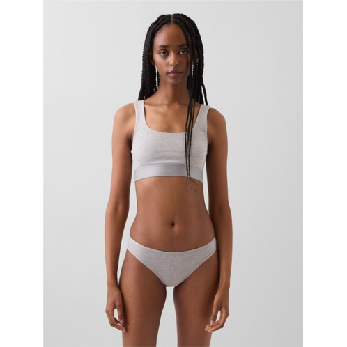 Organic Stretch Cotton Gap Logo Bralette