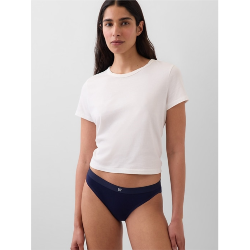 Gap Organic Stretch Cotton Logo Bikini