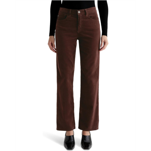 AG Jeans Brinley Mid Rise Straight In Coffee Bean
