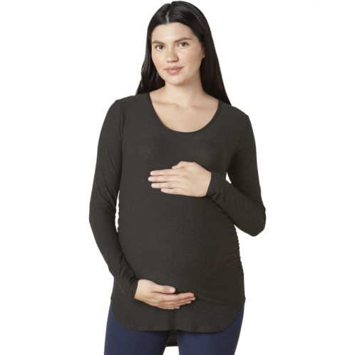 Womens Beyond Yoga Featherweight Count On Me Maternity Crew Pullover