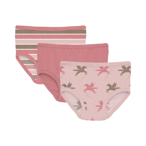 Kickee Pants Kids Print Girls Underwear Set of 3 (Little Kid/Big Kid)