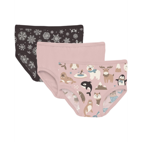 Kickee Pants Kids Print Girls Underwear Set of 3(Big Kid)