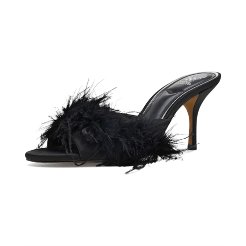 Womens Vince Camuto Paelly Feather High Heel Mule Sandals