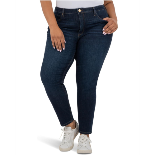 KUT from the Kloth Plus Size Naomi High-Rise Fab Ab Ankle Girlfriend Regular Hem