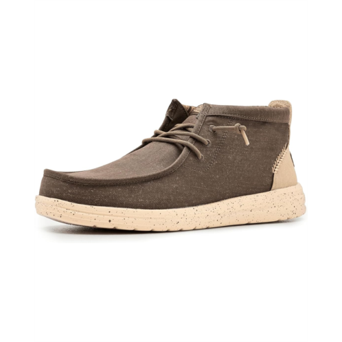 Mens Hey Dude Wally Mid Gripr Stretch Canvas