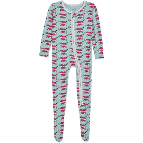 Kickee Pants Kids Print Footie with 2 Way Zipper (Infant)