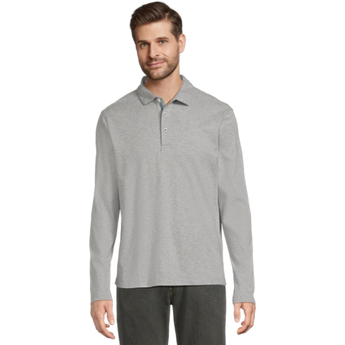 Mens UNTUCKit Long Sleeve Wrinkle Free Damaschino Polo