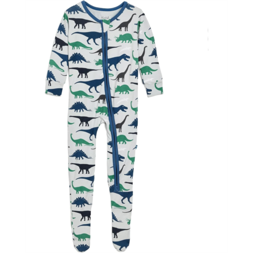 Kickee Pants Kids Print Footie with 2 Way Zipper (Infant)