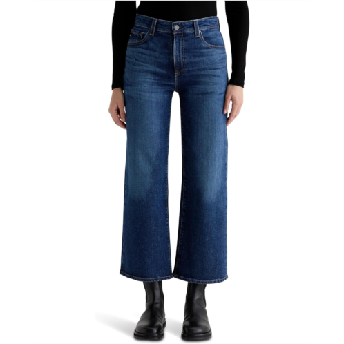 AG Jeans Saige Mid Rise Wide Leg Crop In Veiled