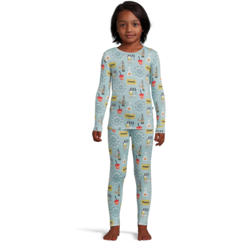 Kickee Pants Kids Print Long Sleeve Pajama Set (Toddler/Little Kid/Big Kid)