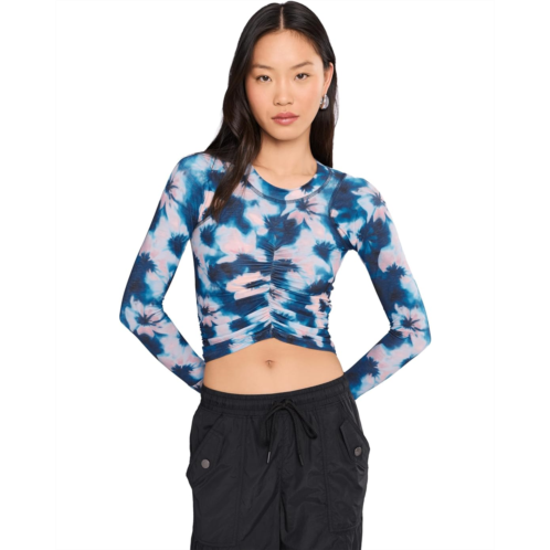 Womens FP Movement Tempo Ruched Layer Printed