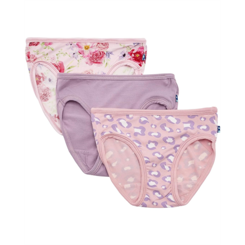 Kickee Pants Kids Print Girls Underwear Set Of 3 (little Kids/Big Kids)